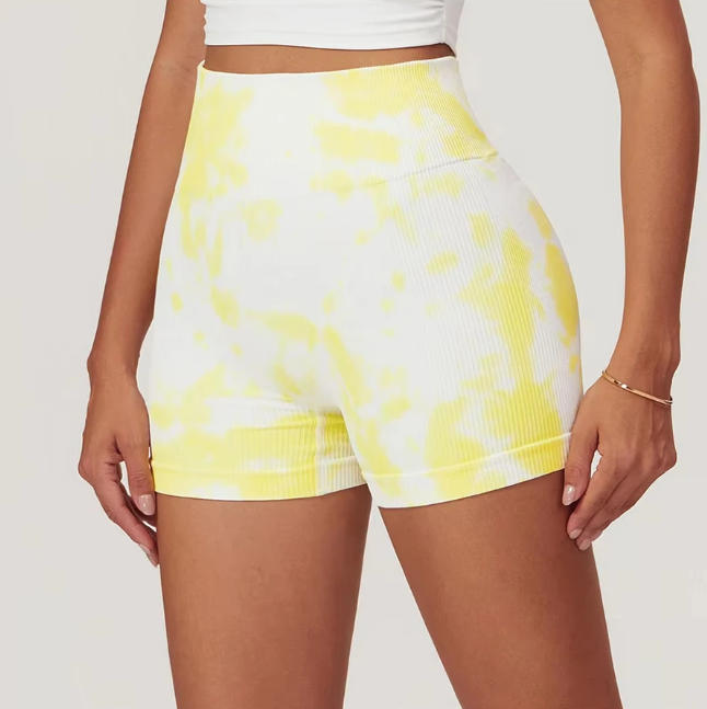 Tie Dye Yoga Shorts Women Fitness Shorts Running Cycling Shorts