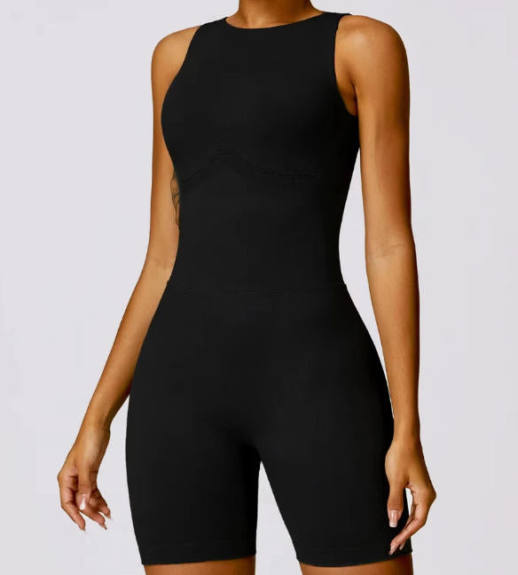 Buttons Jumpsuit Workout Long Sleeved Sports Women Gym Clothing