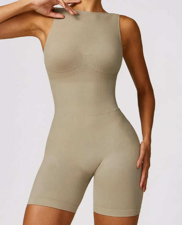 Buttons Jumpsuit Workout Long Sleeved Sports Women Gym Clothing