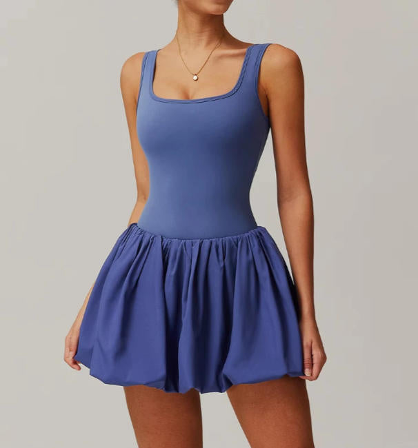 Yoga Jumpsuit Outdoor Running Fitness Tennis Skirt Workout Rompers Yoga Set
