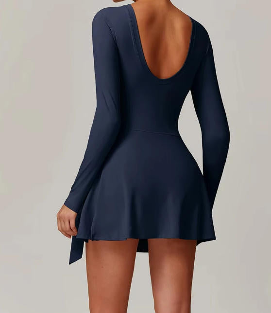 Sports Jumpsuit Long Sleeved Gym Set Women Yoga Clothes Rompers Workout One-piece Suit