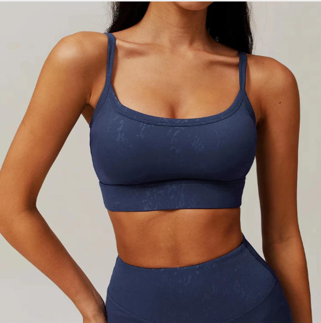 Absorb Sweat Shockproof Padded Gym Running Fitness Printed Yoga Sports Bras