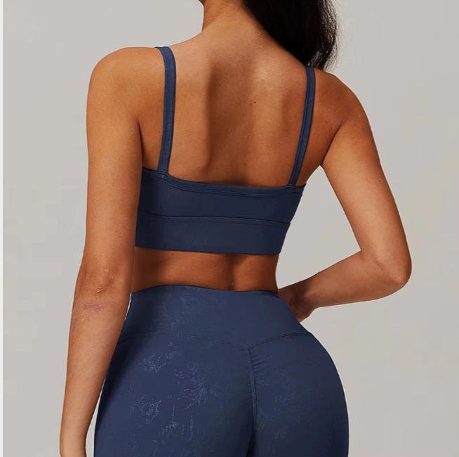 Absorb Sweat Shockproof Padded Gym Running Fitness Printed Yoga Sports Bras