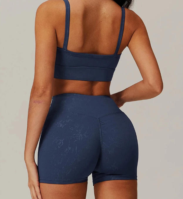 Absorb Sweat Shockproof Padded Gym Running Fitness Printed Yoga Sports Bras