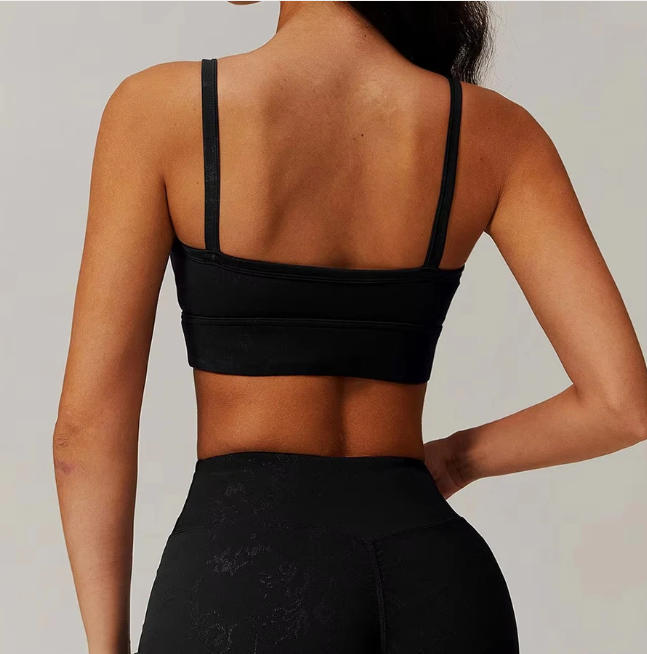 Absorb Sweat Shockproof Padded Gym Running Fitness Printed Yoga Sports Bras