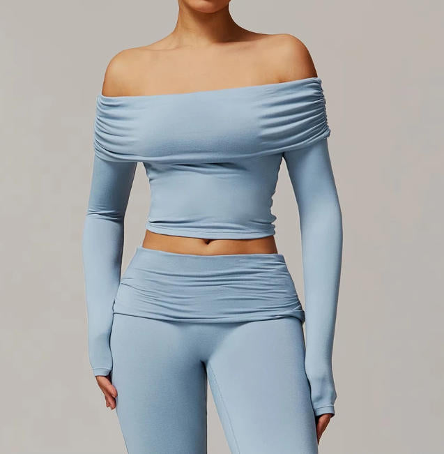 Women Yoga Shirts Crop Top Long Sleeves Sexy Shirts for Women