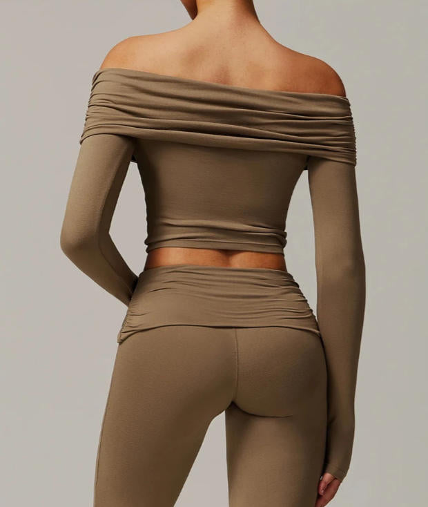 Women Yoga Shirts Crop Top Long Sleeves Sexy Shirts for Women