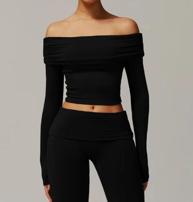 Women Yoga Shirts Crop Top Long Sleeves Sexy Shirts for Women
