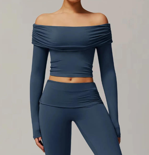 Women Yoga Shirts Crop Top Long Sleeves Sexy Shirts for Women