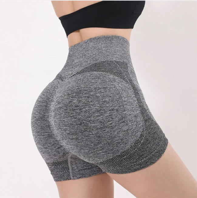 Women Yoga Shorts High Waist Butt Lifting Workout Fitness Tights