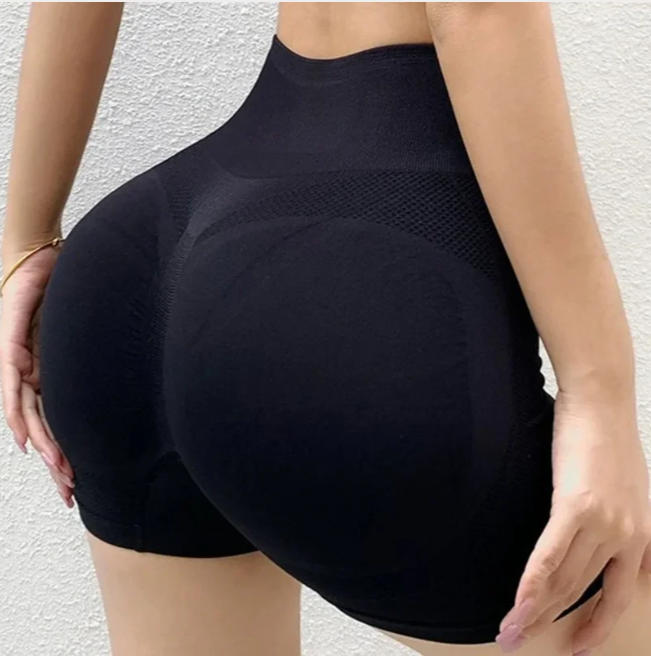Women Yoga Shorts High Waist Butt Lifting Workout Fitness Tights