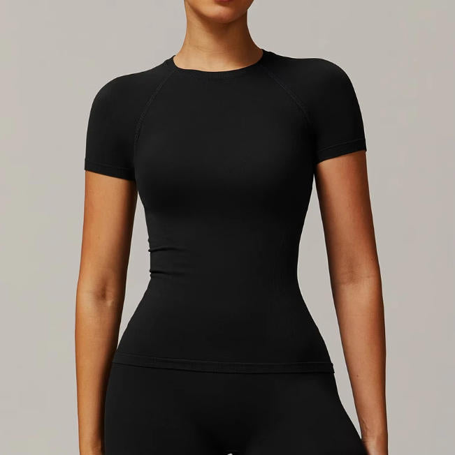 Yoga Top Sexy Sport T Shirts Fitness Clothes Short Sleeve Yoga Shirt Gym Top
