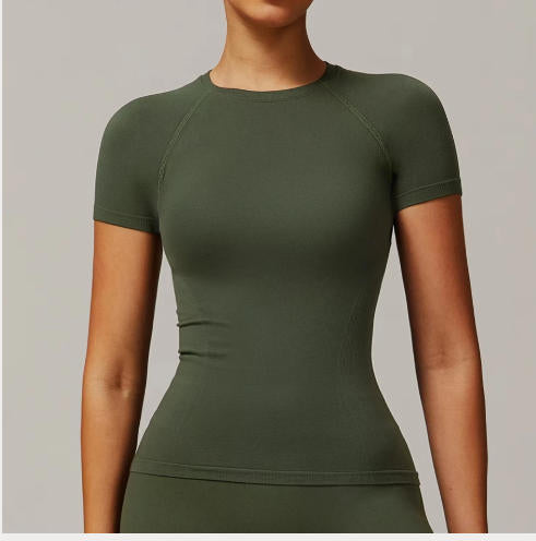 Yoga Top Sexy Sport T Shirts Fitness Clothes Short Sleeve Yoga Shirt Gym Top