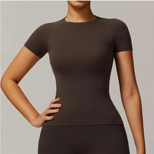 Yoga Top Sexy Sport T Shirts Fitness Clothes Short Sleeve Yoga Shirt Gym Top