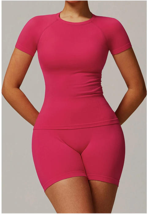 Yoga Top Sexy Sport T Shirts Fitness Clothes Short Sleeve Yoga Shirt Gym Top