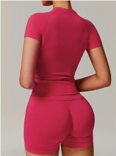 Yoga Top Sexy Sport T Shirts Fitness Clothes Short Sleeve Yoga Shirt Gym Top