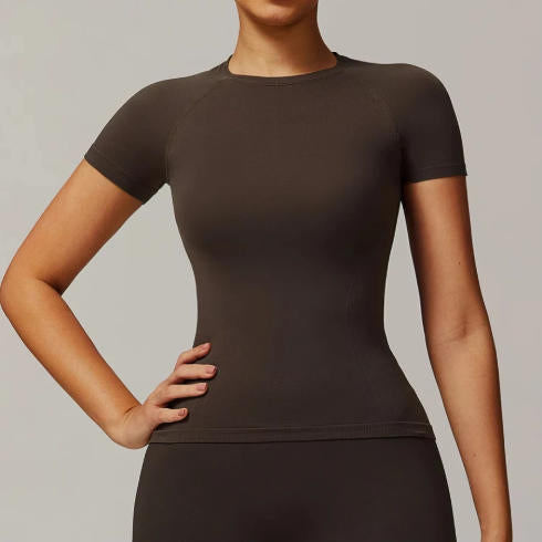 Yoga Top Sexy Sport T Shirts Fitness Clothes Short Sleeve Yoga Shirt Gym Top