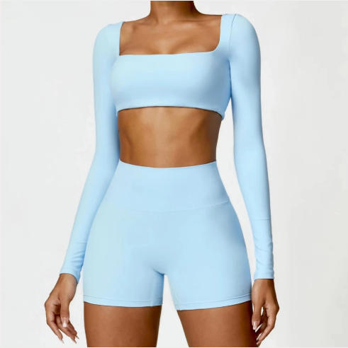 Yoga Long sleeved Women's Outdoor Running Fitness Wear T-shirt