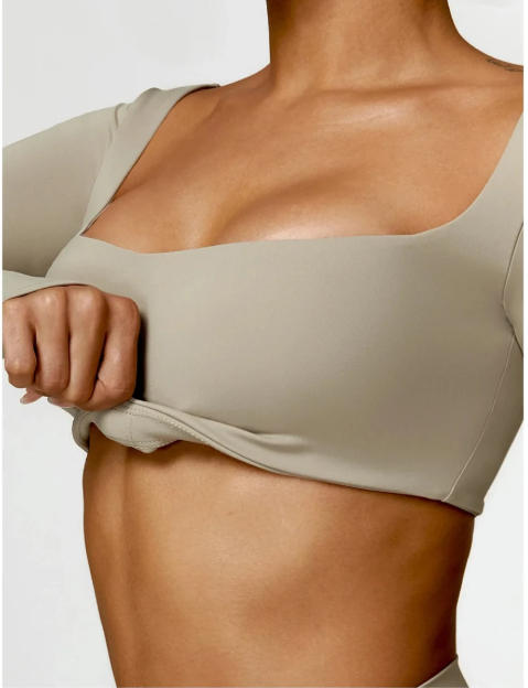 Yoga Long sleeved Women's Outdoor Running Fitness Wear T-shirt