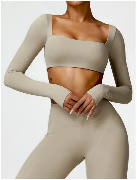 Yoga Long sleeved Women's Outdoor Running Fitness Wear T-shirt