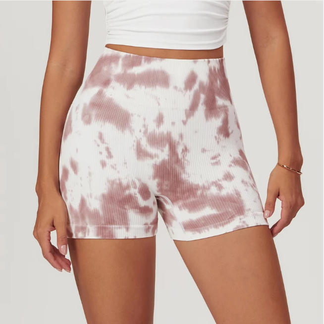 Tie Dye Yoga Shorts Women Fitness Shorts Running Cycling Shorts