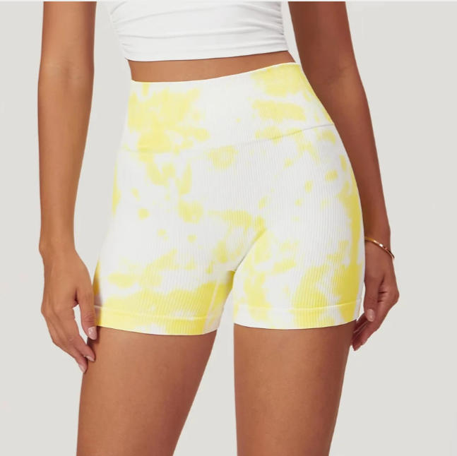 Tie Dye Yoga Shorts Women Fitness Shorts Running Cycling Shorts