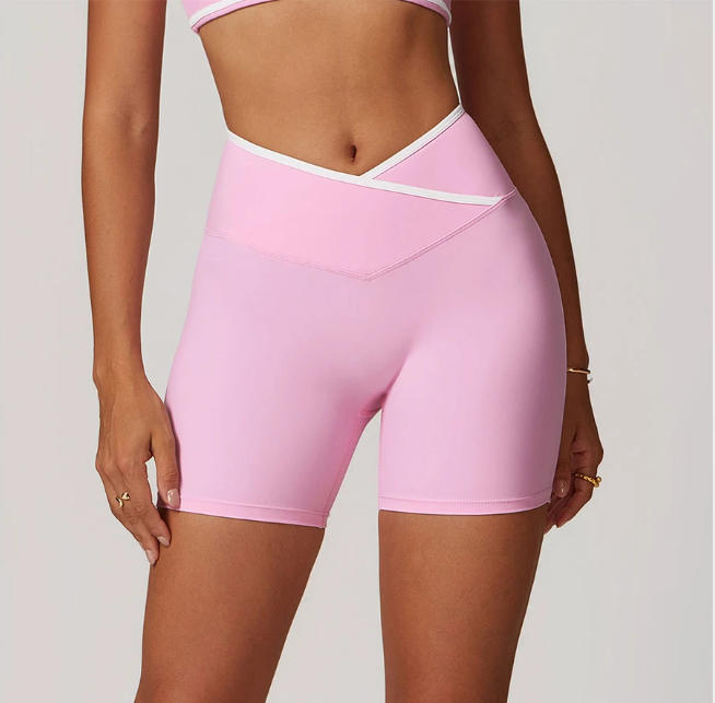 Women Yoga Shorts High Waist Workout Shorts Lift Butt Fitness Shorts