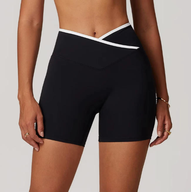 Women Yoga Shorts High Waist Workout Shorts Lift Butt Fitness Shorts