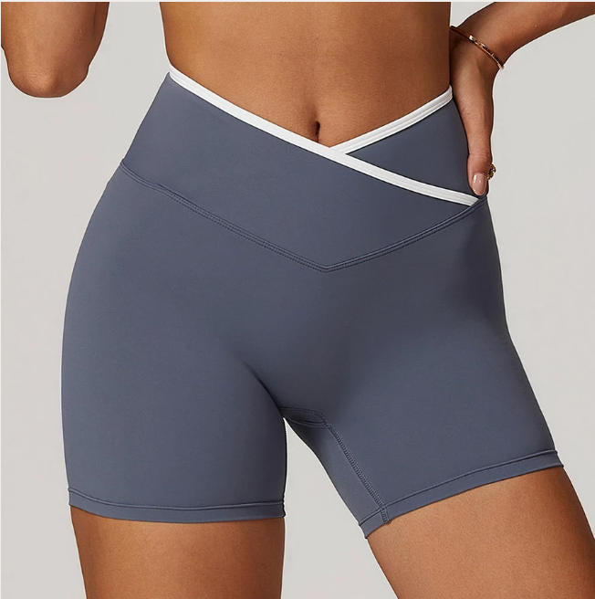 Women Yoga Shorts High Waist Workout Shorts Lift Butt Fitness Shorts