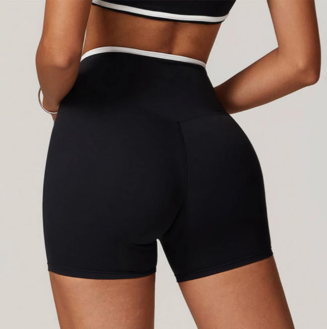 Women Yoga Shorts High Waist Workout Shorts Lift Butt Fitness Shorts
