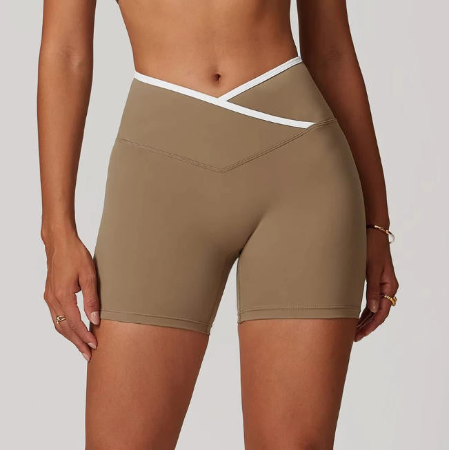 Women Yoga Shorts High Waist Workout Shorts Lift Butt Fitness Shorts