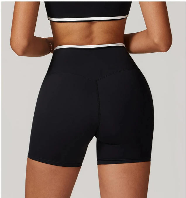 Women Yoga Shorts High Waist Workout Shorts Lift Butt Fitness Shorts