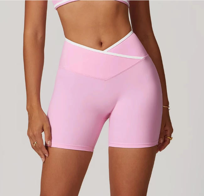 Women Yoga Shorts High Waist Workout Shorts Lift Butt Fitness Shorts
