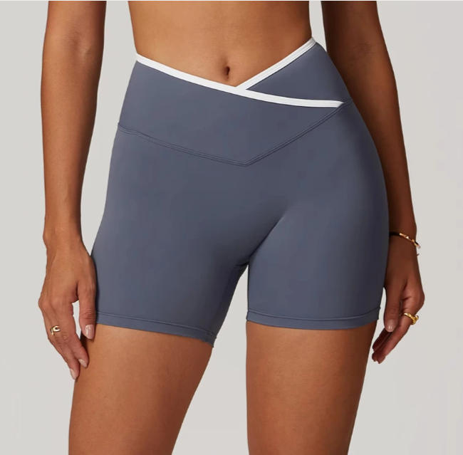 Women Yoga Shorts High Waist Workout Shorts Lift Butt Fitness Shorts