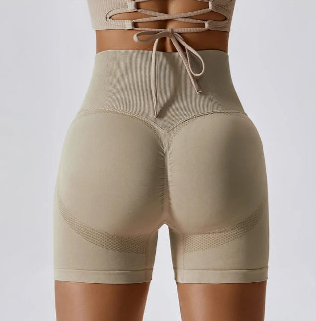 Seamless Shorts for Women Push Up Scrunch Butt Workout Shorts