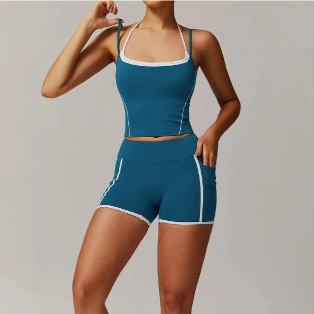 Summer Yoga Shorts Women Fitness Shorts Running Cycling Shorts