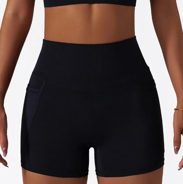 High Waist Yoga Shorts Women Gym Push Ups Hip Lift Pants