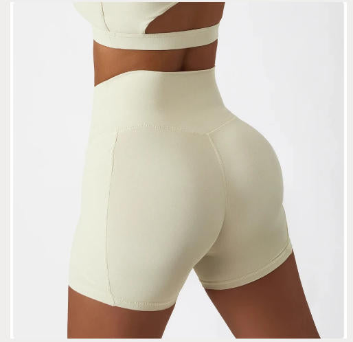 High Waist Yoga Shorts Women Gym Push Ups Hip Lift Pants