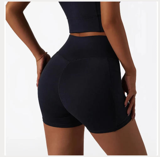 High Waist Yoga Shorts Women Gym Push Ups Hip Lift Pants