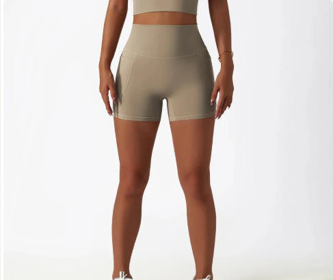 High Waist Yoga Shorts Women Gym Push Ups Hip Lift Pants