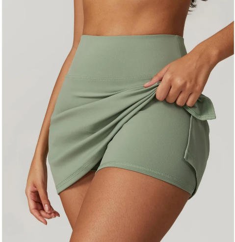 High-Waist Slim Yoga Sports Skirt