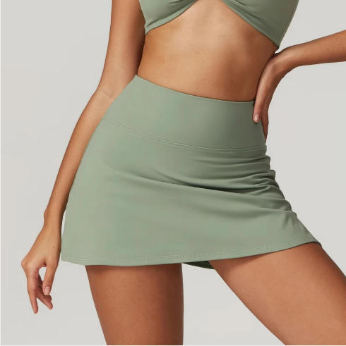 High-Waist Slim Yoga Sports Skirt