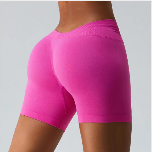 High-Waist Seamless Yoga Shorts for Women