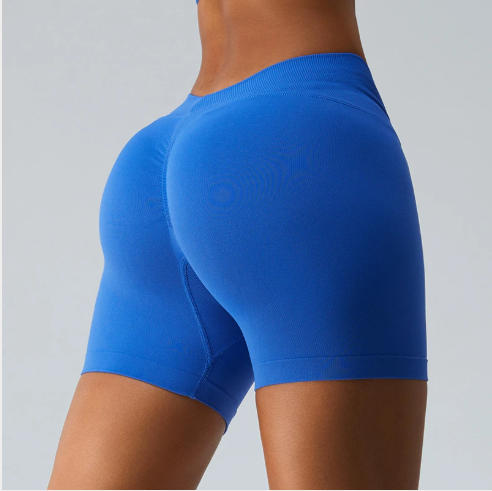High-Waist Seamless Yoga Shorts for Women