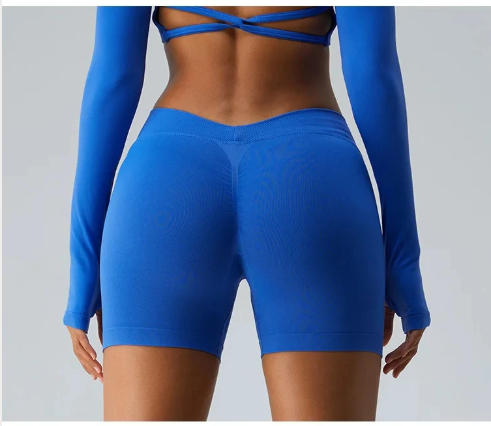 High-Waist Seamless Yoga Shorts for Women
