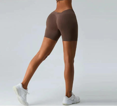 High-Waist Seamless Yoga Shorts for Women