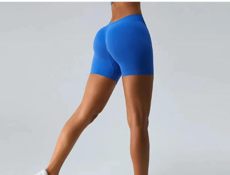 High-Waist Seamless Yoga Shorts for Women
