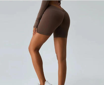 High-Waist Seamless Yoga Shorts for Women
